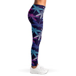 Trippy Dragonfly Pattern Print Women's Leggings