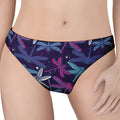 Trippy Dragonfly Pattern Print Women's Thong