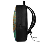 Trippy Fractal Print 17 Inch Backpack