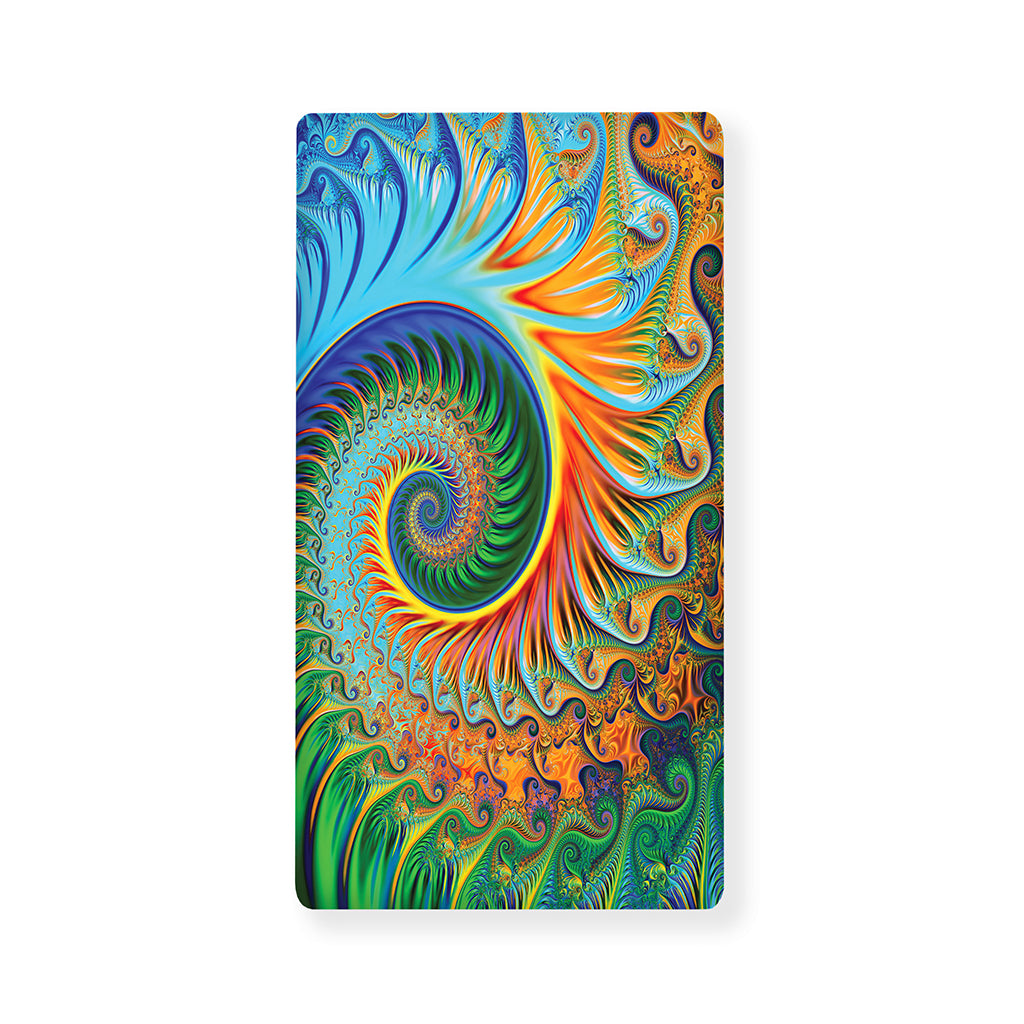 Trippy Fractal Print Baby Crib Sheet