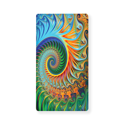 Trippy Fractal Print Baby Crib Sheet