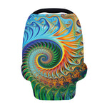 Trippy Fractal Print Baby Seat Cover