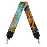 Trippy Fractal Print Bag Strap