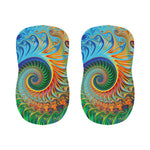 Trippy Fractal Print Bar Stool Covers