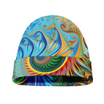 Trippy Fractal Print Beanie