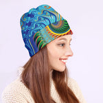 Trippy Fractal Print Beanie
