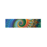 Trippy Fractal Print Bed Runner