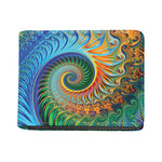 Trippy Fractal Print Bifold Wallet