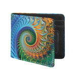 Trippy Fractal Print Bifold Wallet