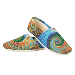 Trippy Fractal Print Casual Shoes
