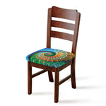 Trippy Fractal Print Chair Cushion Cover