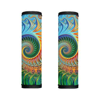 Trippy Fractal Print Handle Covers