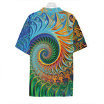 Trippy Fractal Print Hawaiian Shirt