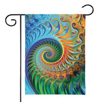 Trippy Fractal Print House Flag