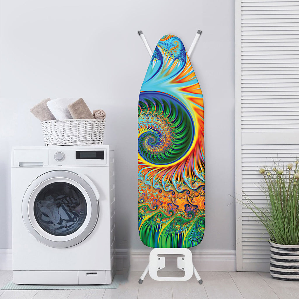 Trippy Fractal Print Ironing Board Cover