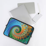 Trippy Fractal Print Laptop Sleeve