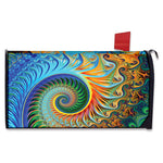 Trippy Fractal Print Mailbox Cover