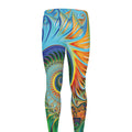 Trippy Fractal Print Men's Leggings