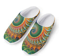Trippy Fractal Print Mesh Casual Shoes