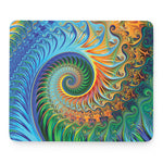 Trippy Fractal Print Mouse Pad