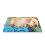 Trippy Fractal Print Pet Cooling Mat Cover