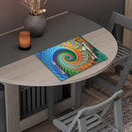 Trippy Fractal Print Placemat