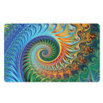 Trippy Fractal Print Polyester Doormat