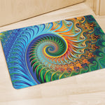 Trippy Fractal Print Polyester Doormat