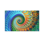 Trippy Fractal Print Polyester Flag