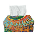Trippy Fractal Print Rectangle Tissue Box Cover