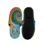 Trippy Fractal Print Slippers