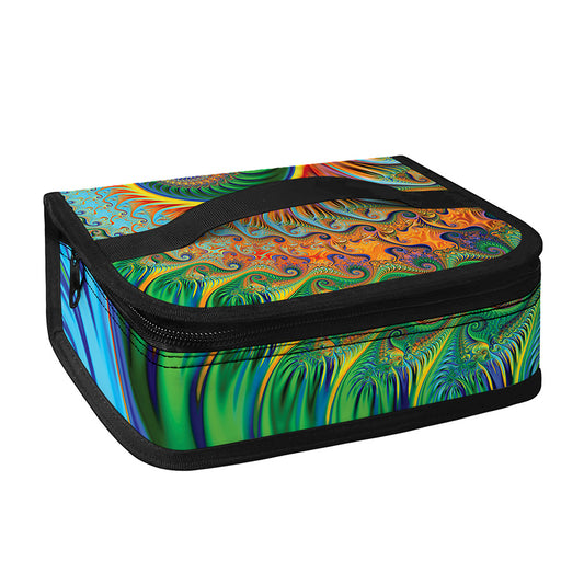 Trippy Fractal Print Small Lunch Bag