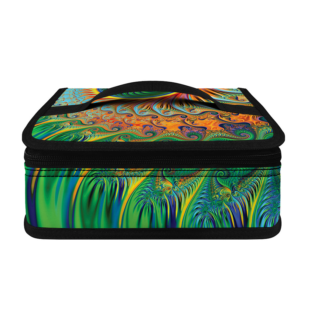 Trippy Fractal Print Small Lunch Bag