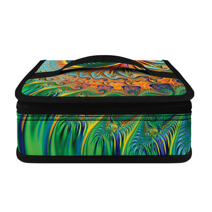 Trippy Fractal Print Small Lunch Bag