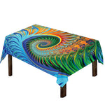Trippy Fractal Print Tablecloth