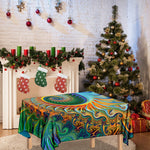 Trippy Fractal Print Tablecloth