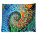 Trippy Fractal Print Tapestry