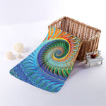Trippy Fractal Print Towel