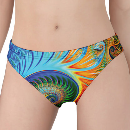 Trippy Fractal Print Women's Panties