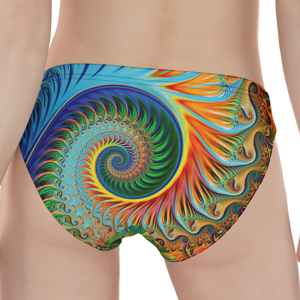 Trippy Fractal Print Women's Panties