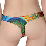 Trippy Fractal Print Women's Thong