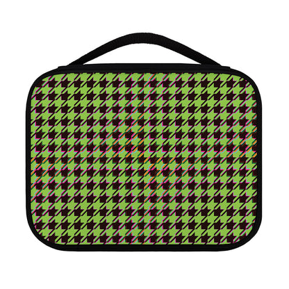 Trippy green Houndstooth Pattern Print Classic Bible Case