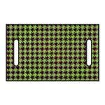 Trippy green Houndstooth Pattern Print Golf Cart Seat Cover