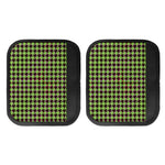Trippy green Houndstooth Pattern Print Handle Covers