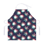 Trippy Hemp Leaves Reggae Pattern Print Adjustable Apron