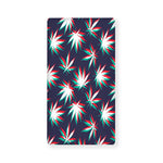 Trippy Hemp Leaves Reggae Pattern Print Baby Crib Sheet