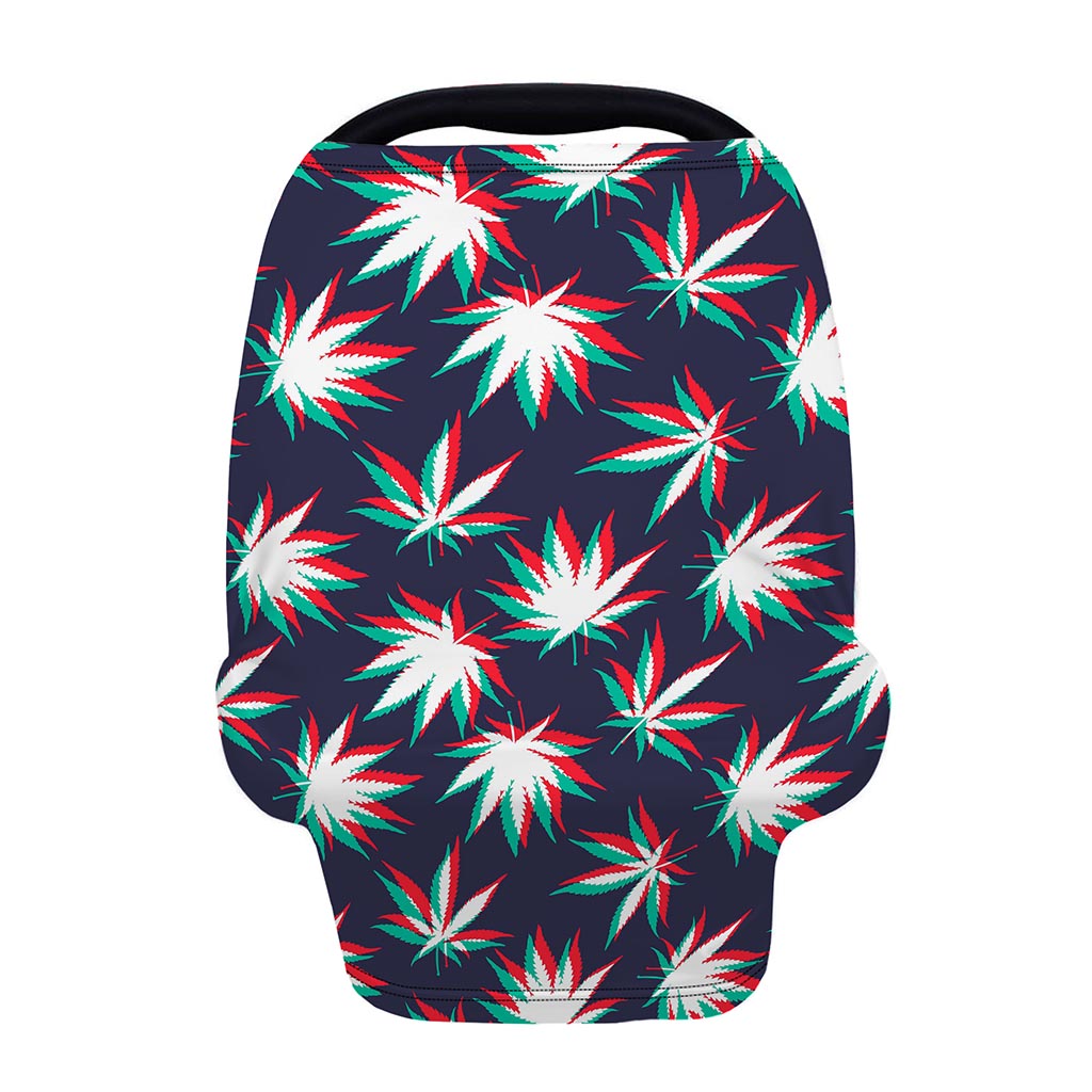 Trippy Hemp Leaves Reggae Pattern Print Baby Seat Cover