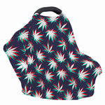 Trippy Hemp Leaves Reggae Pattern Print Baby Seat Cover
