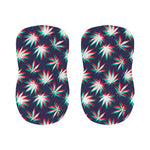 Trippy Hemp Leaves Reggae Pattern Print Bar Stool Covers