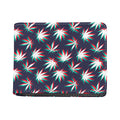 Trippy Hemp Leaves Reggae Pattern Print Bifold Wallet